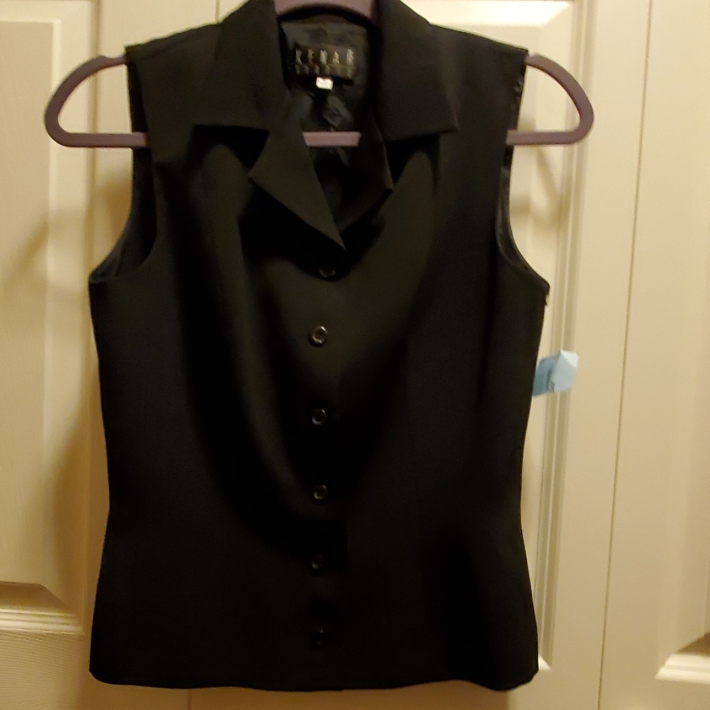 Cute 6-Button Blk Vest